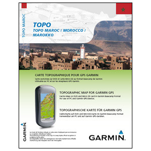 Turistická mapa Maroka,TOPO Morocco, DVD + microSD/SD