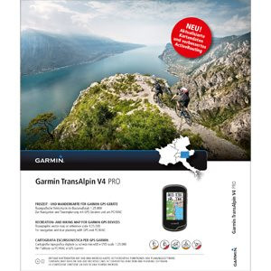 Turistická mapa Alp, Garmin TransAlpin V4 PRO, DVD + microSD/SD