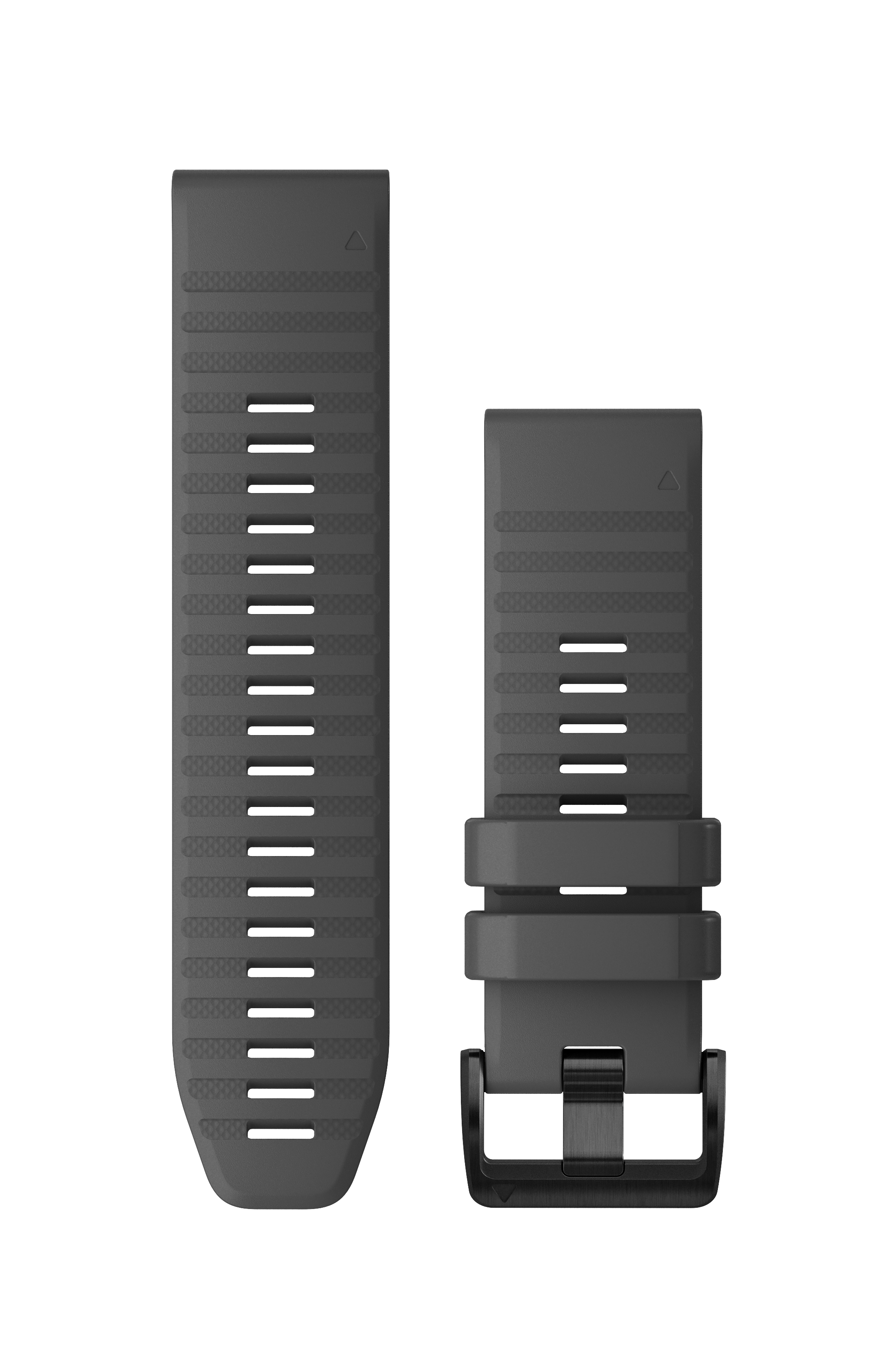 Řemínek QuickFit 26, silikonový, břidlicově šedý, černá přezka