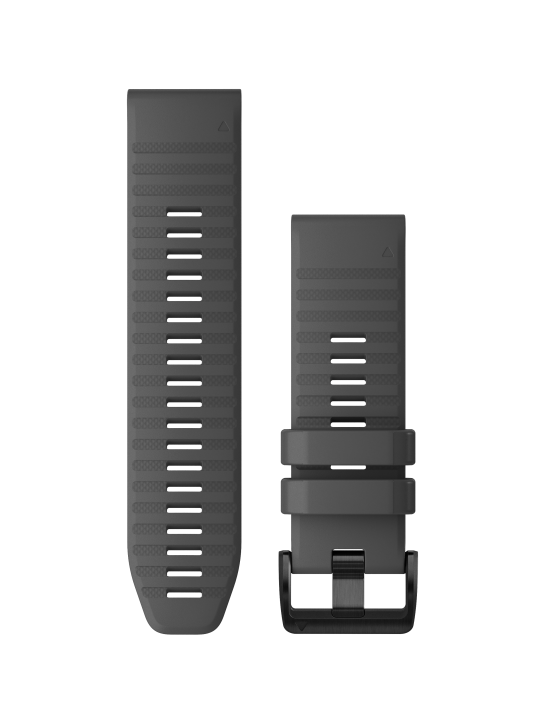 Řemínek QuickFit 26, silikonový, břidlicově šedý, černá přezka