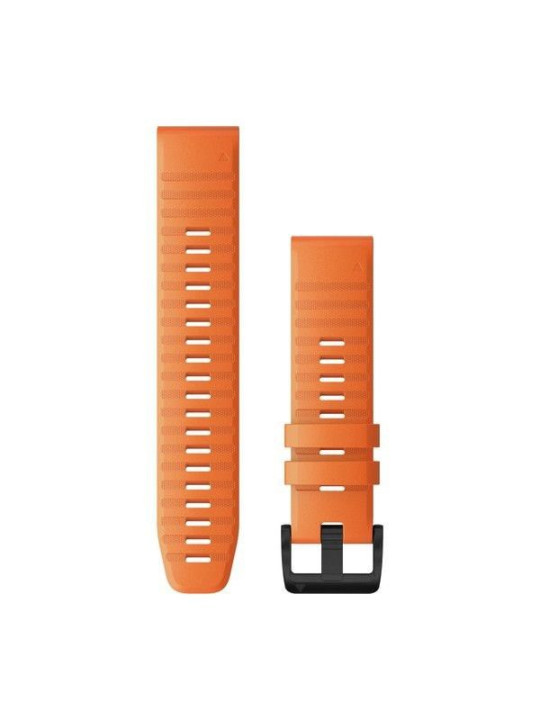 Řemínek QuickFit 22, silikon, oranžový, černá přezka