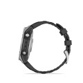 Garmin fenix E - nerezová ocel, černý silikonový řemínek